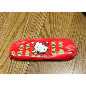 Original Hello Kitty Red Soft Pencil Box 1994 Sanrio